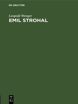 cover image of Emil Strohal